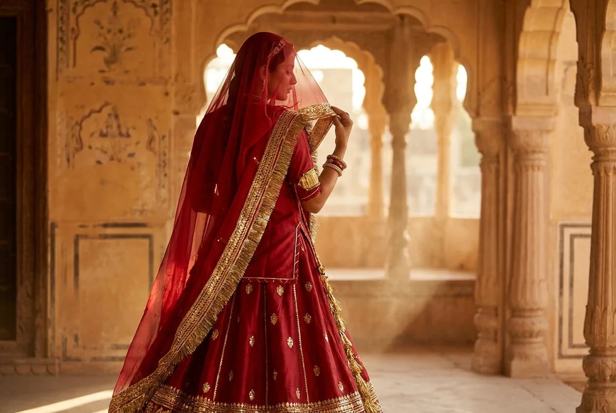 Rajputi Poshak Photoshoot: 14 Poses, and the Light That Makes Them Work